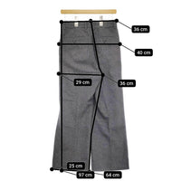 BEAMS BOY ヘリンボーンツイルスラックス サイズ1 定価18480円 パンツ 24AW チャコールグレー レディース ビームスボーイ【中古】5-0315T♪