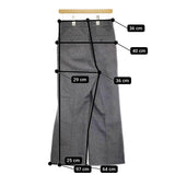 BEAMS BOY ヘリンボーンツイルスラックス サイズ1 定価18480円 パンツ 24AW チャコールグレー レディース ビームスボーイ【中古】5-0315T♪