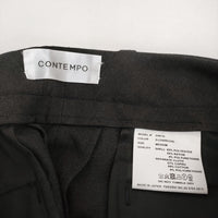YAECA CONTEMPO 04610 サイズM 2WAYパンツ ストレート パンツ チャコールグレー レディース ヤエカ【中古】5-0513M♪