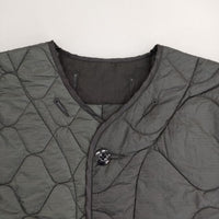 BEAMS BOY リップストップ サーモライト 2トーン ライナー 定価17600円 ナイロン 中綿 ジャケット 21AW チャコールグレー レディース ビームスボーイ【中古】5-0913T∞