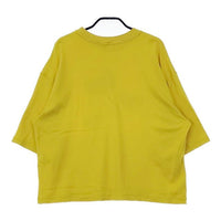 mina perhonen abs8854 anone-anone サイズM 五分袖 Ｔシャツ カットソー イエロー レディース ミナペルホネン【中古】5-0503M∞