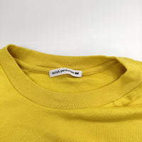 mina perhonen abs8854 anone-anone サイズM 五分袖 Ｔシャツ カットソー イエロー レディース ミナペルホネン【中古】5-0503M∞
