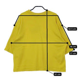 mina perhonen abs8854 anone-anone サイズM 五分袖 Ｔシャツ カットソー イエロー レディース ミナペルホネン【中古】5-0503M∞