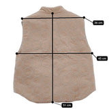 mina perhonen aba2055p tambourine キッズサイズ 140/10Y 中綿 刺繍 ベスト ピンクベージュ レディース ミナペルホネン【中古】5-1101T∞