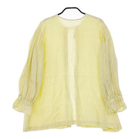 nest Robe 01221-1137 リネン バックネックリボン2way ブラウス シャツ 22SS イエロー レディース ネストローブ【中古】5-0503M∞