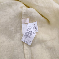 nest Robe 01221-1137 リネン バックネックリボン2way ブラウス シャツ 22SS イエロー レディース ネストローブ【中古】5-0503M∞