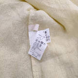 nest Robe 01221-1137 リネン バックネックリボン2way ブラウス シャツ 22SS イエロー レディース ネストローブ【中古】5-0503M∞