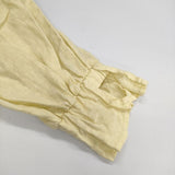 nest Robe 01221-1137 リネン バックネックリボン2way ブラウス シャツ 22SS イエロー レディース ネストローブ【中古】5-0503M∞