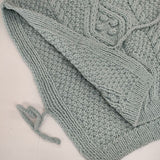 nest Robe 未使用 01234-1002 ペルーニットポップコーンケーブルベスト 定価26400円 ベスト ライトブルー レディース ネストローブ【中古】5-1101T∞