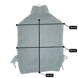 nest Robe 未使用 01234-1002 ペルーニットポップコーンケーブルベスト 定価26400円 ベスト ライトブルー レディース ネストローブ【中古】5-1101T∞