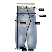 mina perhonen ma4115 always ダメージ加工 サイズ34 デニムパンツ ライトブルー レディース ミナペルホネン【中古】5-0511G♪