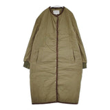 R&D.M.Co- キルティングロングコート サイズS コットン 中綿 コート カーキ レディース オールドマンズテーラー【中古】5-1101T∞