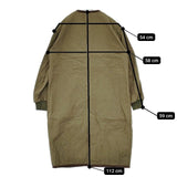 R&D.M.Co- キルティングロングコート サイズS コットン 中綿 コート カーキ レディース オールドマンズテーラー【中古】5-1101T∞