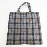 R&D.M.Co- ウールリネン チェック トートバッグ グレー レディース オールドマンズテーラー【中古】5-1016T◎