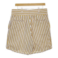NEAT LAL STRIPE グルカショーツ ストライプ ショートパンツ ハーフパンツ ショーツ 20SS オフホワイト イエロー メンズ ニート【中古】5-0609S∞