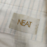 NEAT LAL STRIPE グルカショーツ ストライプ ショートパンツ ハーフパンツ ショーツ 20SS オフホワイト イエロー メンズ ニート【中古】5-0609S∞