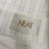 NEAT LAL STRIPE グルカショーツ ストライプ ショートパンツ ハーフパンツ ショーツ 20SS オフホワイト イエロー メンズ ニート【中古】5-0609S∞