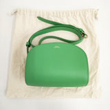 A.P.C. ハーフムーン ミニ ショルダーバッグ グリーン レディース アーペーセー【中古】5-0813G◎