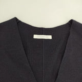 GALERIE VIE ウーステッドミラノ Vネックベスト 定価27500円 23-02-44-02003 ベスト 24AW 濃紺 ネイビー レディース ギャルリーヴィー【中古】5-1101T∞