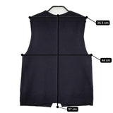 GALERIE VIE ウーステッドミラノ Vネックベスト 定価27500円 23-02-44-02003 ベスト 24AW 濃紺 ネイビー レディース ギャルリーヴィー【中古】5-1101T∞