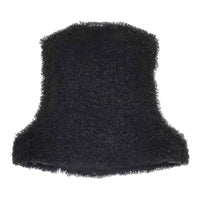 HYKE 24AW FAUX SHEARLING CROPPED VEST 定価38500円 17406 フェイクファー ベスト ブラック レディース ハイク【中古】5-0319T◎
