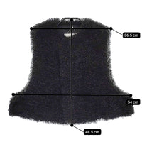 HYKE 24AW FAUX SHEARLING CROPPED VEST 定価38500円 17406 フェイクファー ベスト ブラック レディース ハイク【中古】5-0319T◎