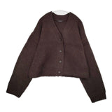 JOURNAL STANDARD ヘアリーカーディガン 定価14300円 24080400707030 モヘヤ混 ニット カーディガン 24AW ブラウン レディース ジャーナルスタンダード【中古】5-1101T∞