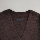 JOURNAL STANDARD ヘアリーカーディガン 定価14300円 24080400707030 モヘヤ混 ニット カーディガン 24AW ブラウン レディース ジャーナルスタンダード【中古】5-1101T∞