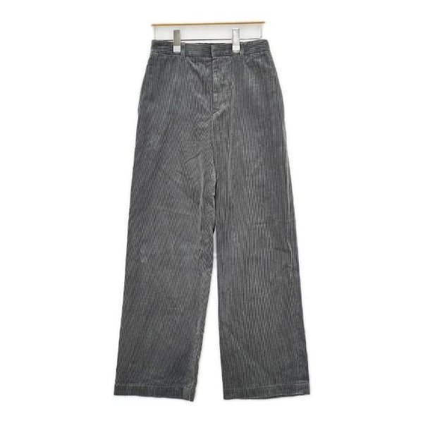 GALERIE VIE シャンカールコーデュロイ ストレートパンツ 定価31900円　23-04-34-04213 パンツ 24AW グレー レディース ギャルリーヴィー【中古】5-1101T∞