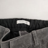 GALERIE VIE シャンカールコーデュロイ ストレートパンツ 定価31900円　23-04-34-04213 パンツ 24AW グレー レディース ギャルリーヴィー【中古】5-1101T∞