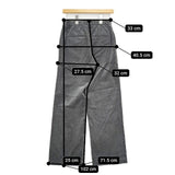 GALERIE VIE シャンカールコーデュロイ ストレートパンツ 定価31900円　23-04-34-04213 パンツ 24AW グレー レディース ギャルリーヴィー【中古】5-1101T∞