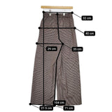 JOURNAL STANDARD L'essage チェック ワイドパンツ 定価24200円 パンツ ブラウン レディース ジャーナルスタンダードレサージュ【中古】5-1015T∞