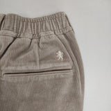 GYMPHLEX 2PLEATS STRAIGHT PANTS 定価18480円 GY-E0226 KNC コーデュロイ パンツ 24AW グレージュ レディース ジムフレックス【中古】5-1015T∞