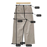 GYMPHLEX 2PLEATS STRAIGHT PANTS 定価18480円 GY-E0226 KNC コーデュロイ パンツ 24AW グレージュ レディース ジムフレックス【中古】5-1015T∞