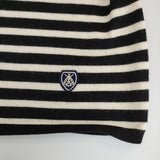 ORCIVAL ボトルネックプルオーバー 定価16500円 OR-D0032 ボーダー セーター ニット ブラック ホワイト レディース オーシバル/オーチバル【中古】5-1015T∞