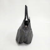 ebagos Amu Amu 牛ソフトクチガネ？ジャナイハンドバッグS レザー 定価74800円 ハンドバッグ ブラック レディース エバゴス【中古】5-0319G◎