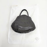 ebagos Amu Amu 牛ソフトクチガネ？ジャナイハンドバッグS レザー 定価74800円 ハンドバッグ ブラック レディース エバゴス【中古】5-0319G◎