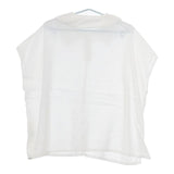 nest Robe/UpcycleLino 近江晒し襟付きプルオーバー 01242-1132 ブラウス シャツ ホワイト レディース ネストローブ/アップサイクルリノ【中古】5-0604S∞