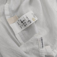 nest Robe/UpcycleLino 近江晒し襟付きプルオーバー 01242-1132 ブラウス シャツ ホワイト レディース ネストローブ/アップサイクルリノ【中古】5-0604S∞