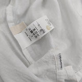 nest Robe/UpcycleLino 近江晒し襟付きプルオーバー 01242-1132 ブラウス シャツ ホワイト レディース ネストローブ/アップサイクルリノ【中古】5-0604S∞