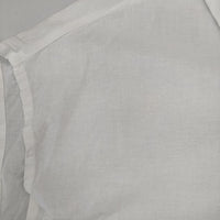 nest Robe/UpcycleLino 近江晒し襟付きプルオーバー 01242-1132 ブラウス シャツ ホワイト レディース ネストローブ/アップサイクルリノ【中古】5-0604S∞