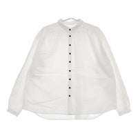 CLOLI クロリ コットンギャザーシャツ CL-S0031-324 サイズ2 定価35200円 長袖シャツ 24AW ホワイト レディース【中古】5-0401M♪