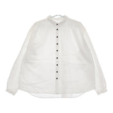 CLOLI クロリ コットンギャザーシャツ CL-S0031-324 サイズ2 定価35200円 長袖シャツ 24AW ホワイト レディース【中古】5-0401M♪