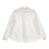 CLOLI クロリ コットンギャザーシャツ CL-S0031-324 サイズ2 定価35200円 長袖シャツ 24AW ホワイト レディース【中古】5-0401M♪