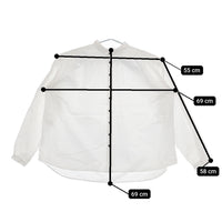 CLOLI クロリ コットンギャザーシャツ CL-S0031-324 サイズ2 定価35200円 長袖シャツ 24AW ホワイト レディース【中古】5-0401M♪