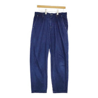 nest Robe 01191-1087-1 コットンリネンデニムタックテーパード デニムパンツ ブルー レディース ネストローブ【中古】5-0428G∞