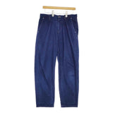nest Robe 01191-1087-1 コットンリネンデニムタックテーパード デニムパンツ ブルー レディース ネストローブ【中古】5-0428G∞