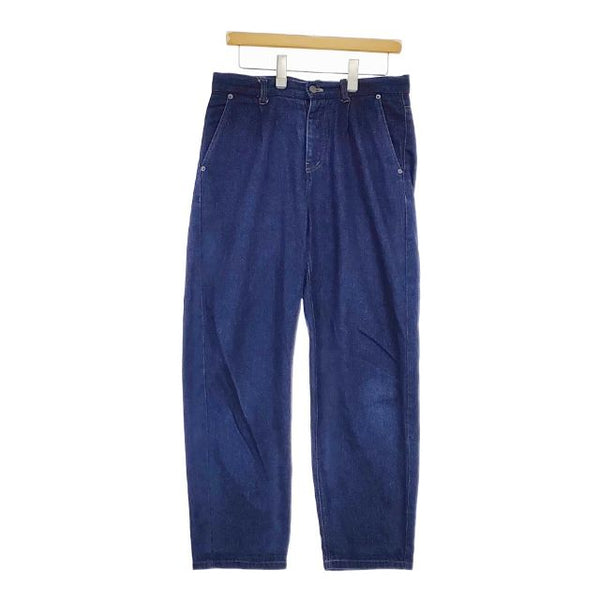nest Robe 01191-1087-1 コットンリネンデニムタックテーパード デニムパンツ ブルー レディース ネストローブ【中古】5-0428G∞