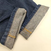 nest Robe 01191-1087-1 コットンリネンデニムタックテーパード デニムパンツ ブルー レディース ネストローブ【中古】5-0428G∞