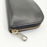 A.P.C. デミ ルネ DEMI LUNE LONG WALLET ラウンドファスナー レザー 長財布 ブラック レディース アーペーセー【中古】5-0512G∞